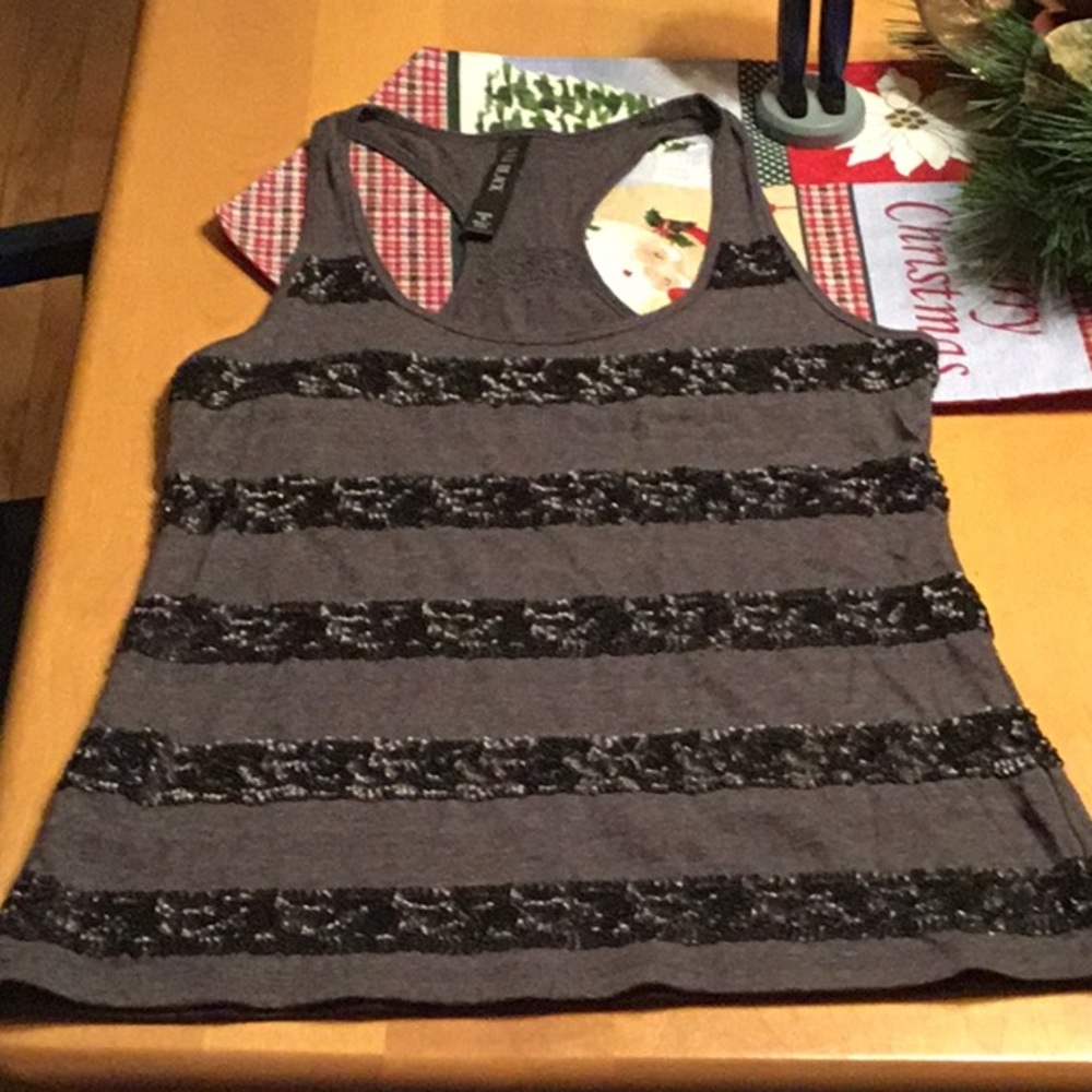 LJBlack sequins tank top